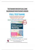 TEST iBANK iFOR iCRITICAL iCAREi NURSING i8TH iEDITION iBY iURDENi