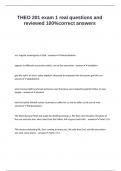THEO 201 exam 1 real questions and reviewed 100-correct answers
