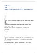 SACA C-304 Study Guide Questions With Correct Answers 