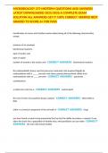 MICROBIOLOGY 275 MIDTERM QUESTIONS AND ANSWERS LATEST DOWNLOADED 2025&sol;2026 A COMPLETE EXAM SOLUTION ALL ANSWERS GET IT 100&percnt; CORRECT VERIFIED BEST GRADED TO SCORE A&plus; FOR PASS