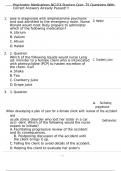 Psychiatric Medications NCLEX Practice Quiz&colon; 75 Questions With Correct Answers Already Passed&excl;&excl;&excl;