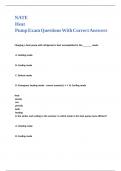 NATE Heat Pump Exam Questions With Correct Answers