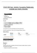COUC 500 Quiz&colon; Authntic Counseling Relationship complete quiz Liberty University