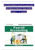 Solution Manual for Payroll Accounting 2024&comma; 34th Edition by Bernard J&period; Bieg&comma; Bridget Stomberg&comma; Chapter