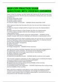 NIGP-CPP PRACTICE EXAM QUESTIONS WITH VERIFIED ANSWERS 