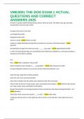 VME3001 THE DOG EXAM 1 ACTUAL QUESTIONS AND CORRECT ANSWERS 2025
