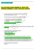  C214 OA FINAL EXAM      C214 OA FINAL EXAM&period; GRADED A&plus;&period; WITH 100&percnt;  VERIFIED ANSWERS&period; LATEST 2025&sol;2026 UPDATE&period;