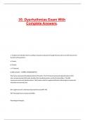 35 Dysrhythmias Exam With Complete Answers
