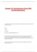 Chapter 35 Dysrhythmias Exam With Correct Solutiuons