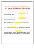 ADP PAYROLL SPECIALIST EXAM NEWEST 2025 ACTUAL EXAM WITH COMPLETE 120 QUESTIONS AND CORRECT DETAILED ANSWERS &lpar;VERIFIED ANSWERS&rpar; ALREADY GRADED A&plus; 