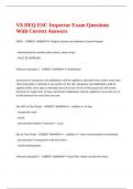 VA DEQ ESC Inspector Exam Questions With Correct Answers&period;