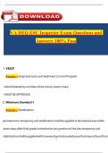 VA DEQ ESC Inspector Exam Questions and Answers 100- Pass 