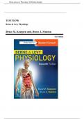TEST BANK FOR BERNE AND LEVY PHYSIOLOGY 7TH EDITION KOEPPEN ALL CHAPTERS 1-44 COMPLETE GUIDE &lpar;NEWEST VERSION&rpar; 2025&period;