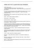 HRMN 3420 TEST 2 QUESTIONS AND ANSWERS