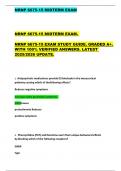 NRNP 6675-15 MIDTERM EXAM  NRNP 6675-15 MIDTERM EXAM&period;   NRNP 6675-15 EXAM STUDY GUIDE&period; GRADED A&plus;&period;  WITH 100&percnt; VERIFIED ANSWERS&period; LATEST  2025&sol;2026 UPDATE&period;