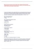 BSN 215 Dosage Calculation -ACTUAL EXAM- LATEST VERSION -QUESTIONS AND ANSWERS