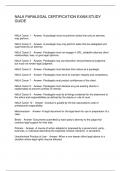 NALA PARALEGAL CERTIFICATION EXAM STUDY GUIDE