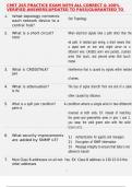 CMIT 265 PRACTICE EXAM WITH ALL CORRECT & 100&percnt; VERIFIED ANSWERS&vert;UPDATED TO PASS&vert;GUARANTEED TO PASS&excl;&excl;&excl;