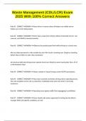 Waste Management &lpar;CDL&sol;LCR&rpar; Exam 2025 With 100&percnt; Correct Answers