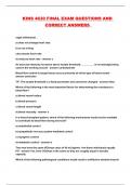 KINS 4630 FINAL EXAM QUESTIONS AND CORRECT ANSWERS 