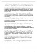  SHRM CP PRACTICE TEST QUESTIONS & ANSWERS