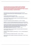   CIT 492 Final Exam &lbrack;ACTUAL EXAM&rsqb; LATEST VERSION  &lbrack;QUESTIONS AND ANSWERS&rsqb; WITH PRACTICE EXAM  DETAILED AND VERIFIED FOR GUARANTEED PASS- LATEST  UPDATE 2025 GRADED A &lpar;BRAND NEW&excl;&excl;&rpar; 