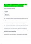 WGU D005 Study Guide Questions With 100&percnt; Correct Answers 2025&sol;2026