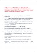 CIT Final Exam -ACTUAL EXAM- LATEST VERSION -QUESTIONS AND ANSWERS- WITH PRACTICE EXAM