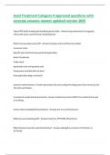 Seed Treatment Category 4 approved questions with accurate answers newest updated version 2025