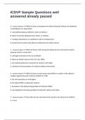 ICDVP EXAM  PACKAGE DEAL  LATEST UPDATE