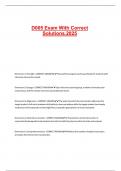 D005 Exam With Correct Solutions&period;2025