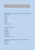 POWER ENGINEERING 3A1 REVIEW 2025 LATEST QUESTIONS & ANSWERS RATED 100&percnt; CORRECT&excl;&excl;