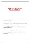 D005 Exam With Correct Solutions&comma;2025 A&plus;