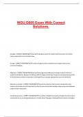 WGU D005 Exam With Correct Solutions