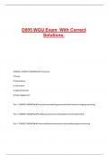 D005 WGU Exam With Correct Solutions&period;