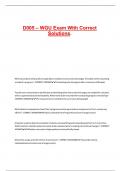 D005 &ndash; WGU Exam With Correct Solutions&period;