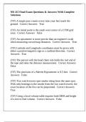NR 215 Chamberlain College Of Nursing -NR 215 Final Exam Questions & Answers With Complete Solutions