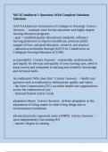 NR 215 Chamberlain College Of Nursing -NR 215 midterm 1 Questions With Complete Solutions Solutions