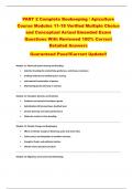 PART 2 Complete Beekeeping &sol; Apiculture  Course Modules 11-18 Verified Multiple Choice  and Conceptual Actual Emended Exam  Questions With Reviewed 100&percnt; Correct  Detailed Answers  Guaranteed Pass&excl;&excl;Current Update&excl;&excl;