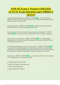NUR 347   Bundled Exam Questions WITH  CORRECT Answers