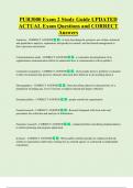 PUR3000 Exam 2 Study Guide UPDATED  ACTUAL Exam Questions and CORRECT  Answers 