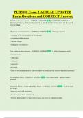 PUR3000 Exam 2 ACTUAL UPDATED   Exam Questions and CORRECT Answers
