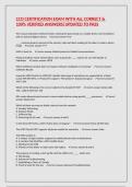CCO CERTIFICATION EXAM WITH ALL CORRECT & 100&percnt; VERIFIED ANSWERS&vert;UPDATED TO PASS