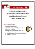 NUR 378 &ndash; Exam 2&colon; Pharmacology at Concordia University&comma; St&period; Paul &lpar;2025&rpar; &vert; Actual Questions and Verified Answers