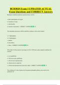 BCH3025 Exam 3 UPDATED ACTUAL  Exam Questions and CORRECT Answers