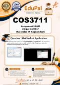 COS3711 Assignment 3 &lpar;COMPLETE ANSWERS&rpar; 2026- DUE 11 August 2026