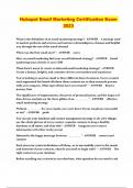 Hubspot Email Marketing Certification Exam Qs & As&period;