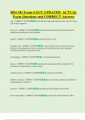 BIO 181 Exam 4 GCU UPDATED  ACTUAL   Exam Questions and CORRECT Answers