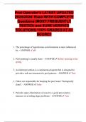 Pool Operator's LATEST UPDATED  2025&sol;2026  Exam WITH COMPLETE Questions &lpar;MOST FREQUENTLY  TESTED&rpar; and SURE VERIFIED  SOLUTIONS 100&percnt; GRADED AT A&plus; SCORE&excl;&excl; 