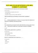 MAN 4401 QUESTIONS AND 100&percnt; CORRECT ANSWERS&excl;&excl;
